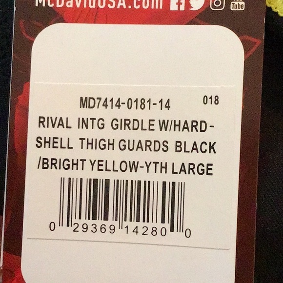 McDavid Youth Rival 5 Pad Integrated 🏈 Gir… - Picture 6 of 6